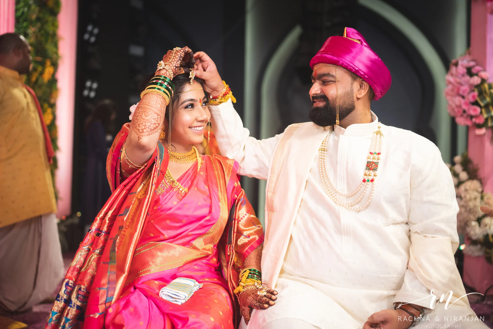 Golden hour couple shoot of Sneha & Rahul at Mayfield Estate, blending elegance with real wedding moments