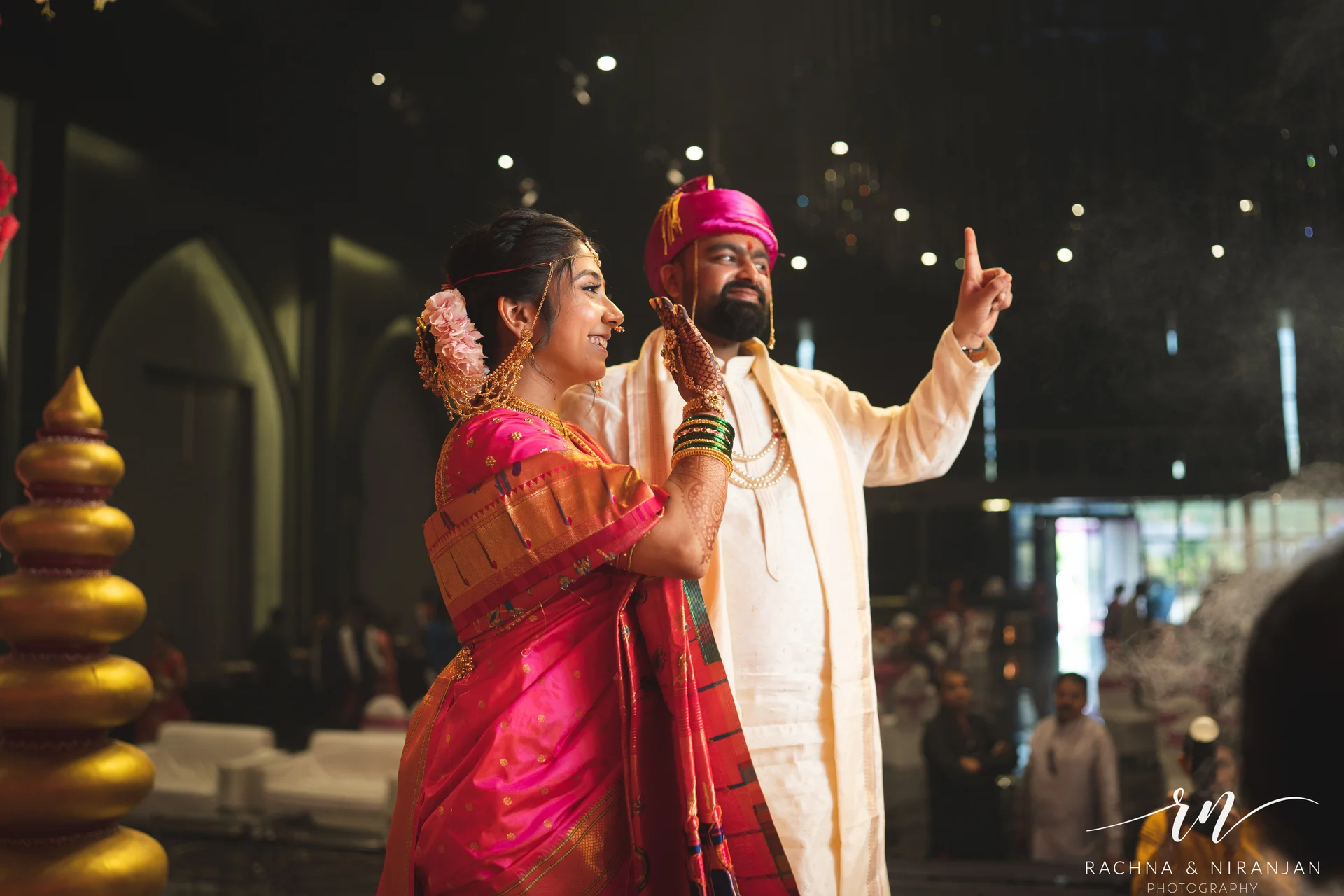 Gujarati bride Sneha during her wedding at Mayfield Estate, Pune – captured by expert wedding photographers known for candid wedding photography in Pune