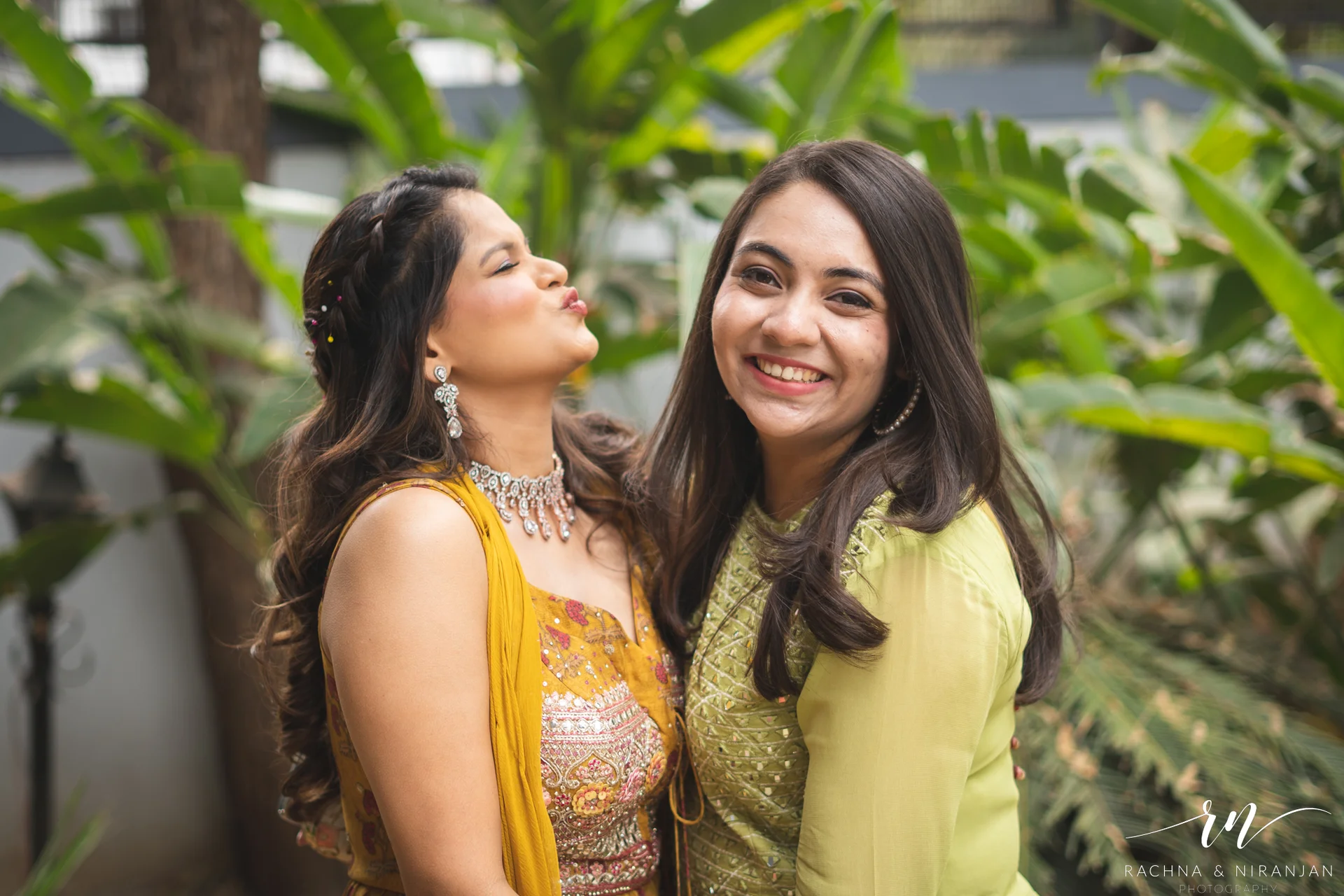 Bridal Haldi moment of Pratiksha covered in turmeric, laughter, and love – a beautiful Bihari wedding tradition at Amanora The Fern