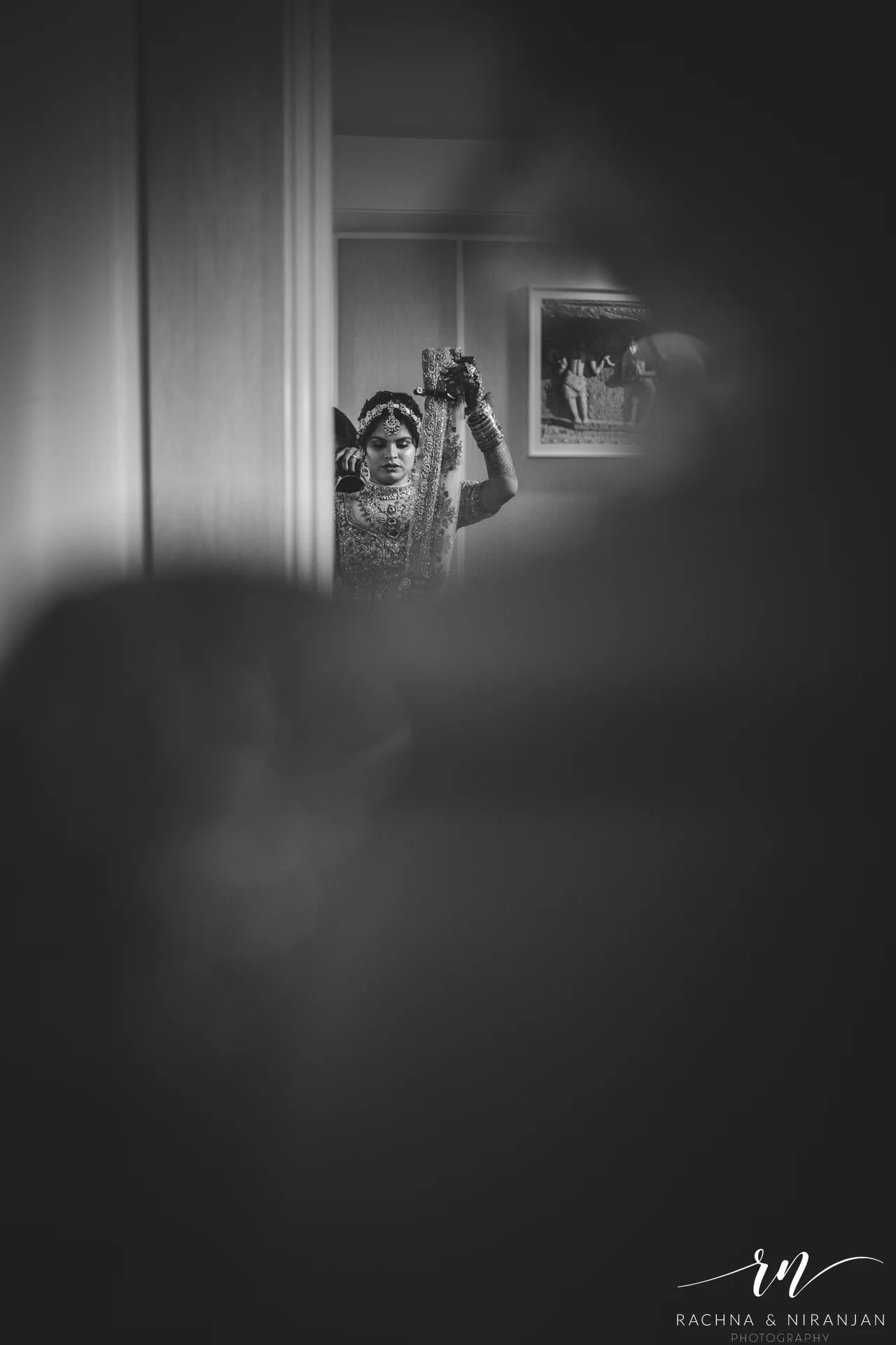 Joyful candid moment of Pratiksha & Rohit during their Bihari wedding at Amanora The Fern – full of laughter and love