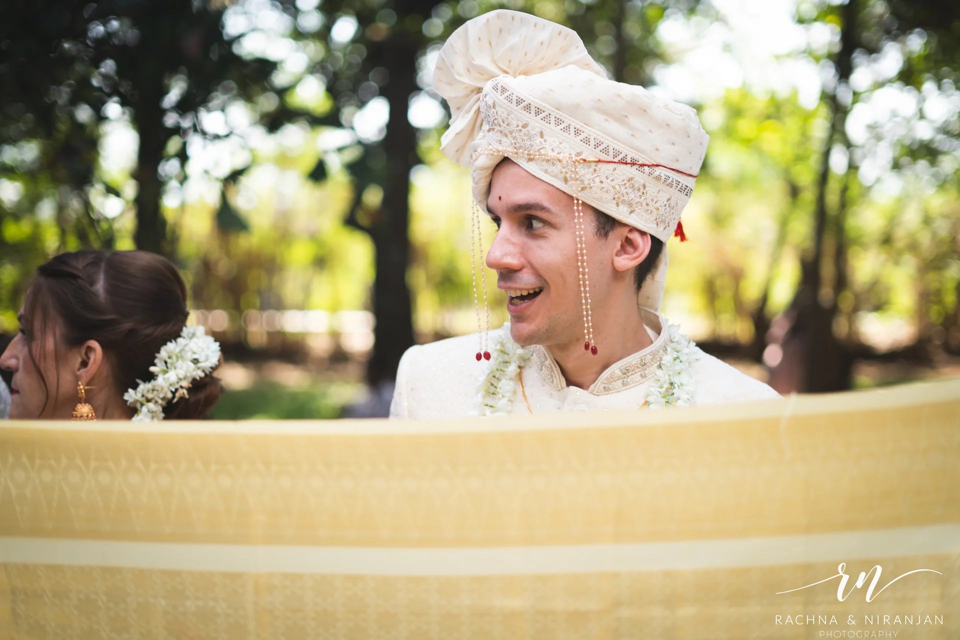 Groom Danilo in Traditional Konkani Wedding Attire at Malhar Machi Mountain Resort