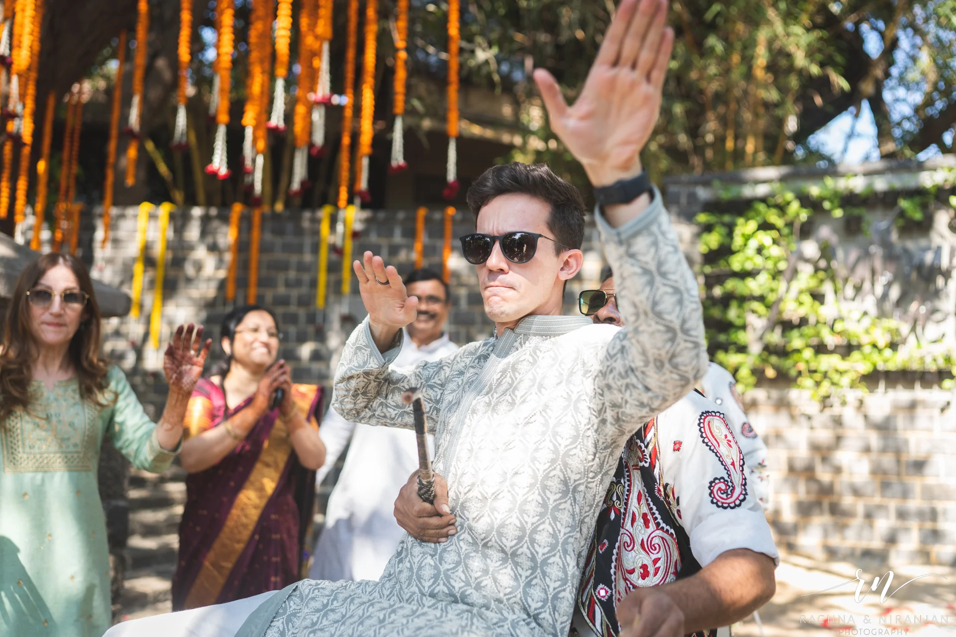 Sangeet Dance Performance by Family and Friends | Wedding Photographer in Pune