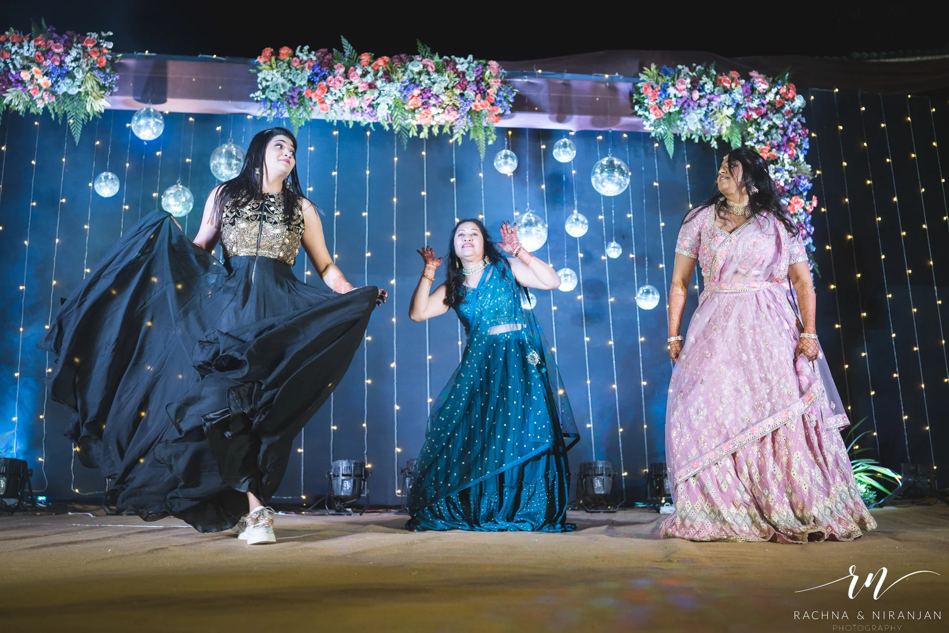 Fun Group Dance on Sangeet Night | Captured by Top Wedding Photographer in Pune