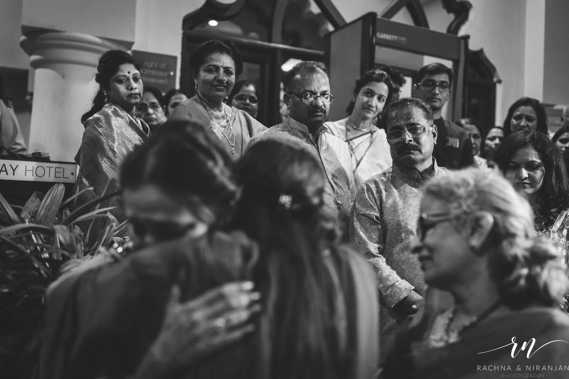 Emotional Farewell Hug During Bidaai Ceremony of Priyanka & Abhi at Taj Gateway, Nashik | Top Wedding Photographer in Pune