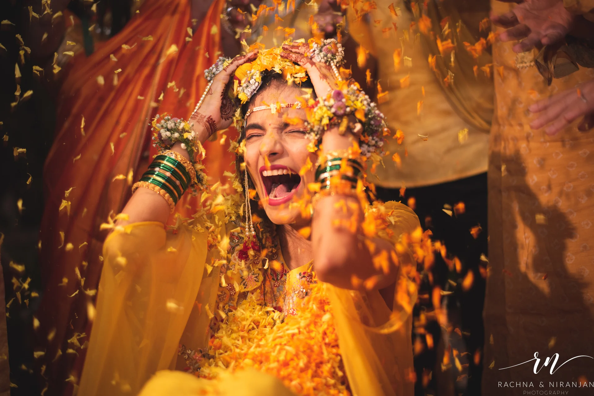 Candid moment of Pratiksha & Rohit during their wedding pheras – filled with emotion and tradition at their Bihari wedding in Pune