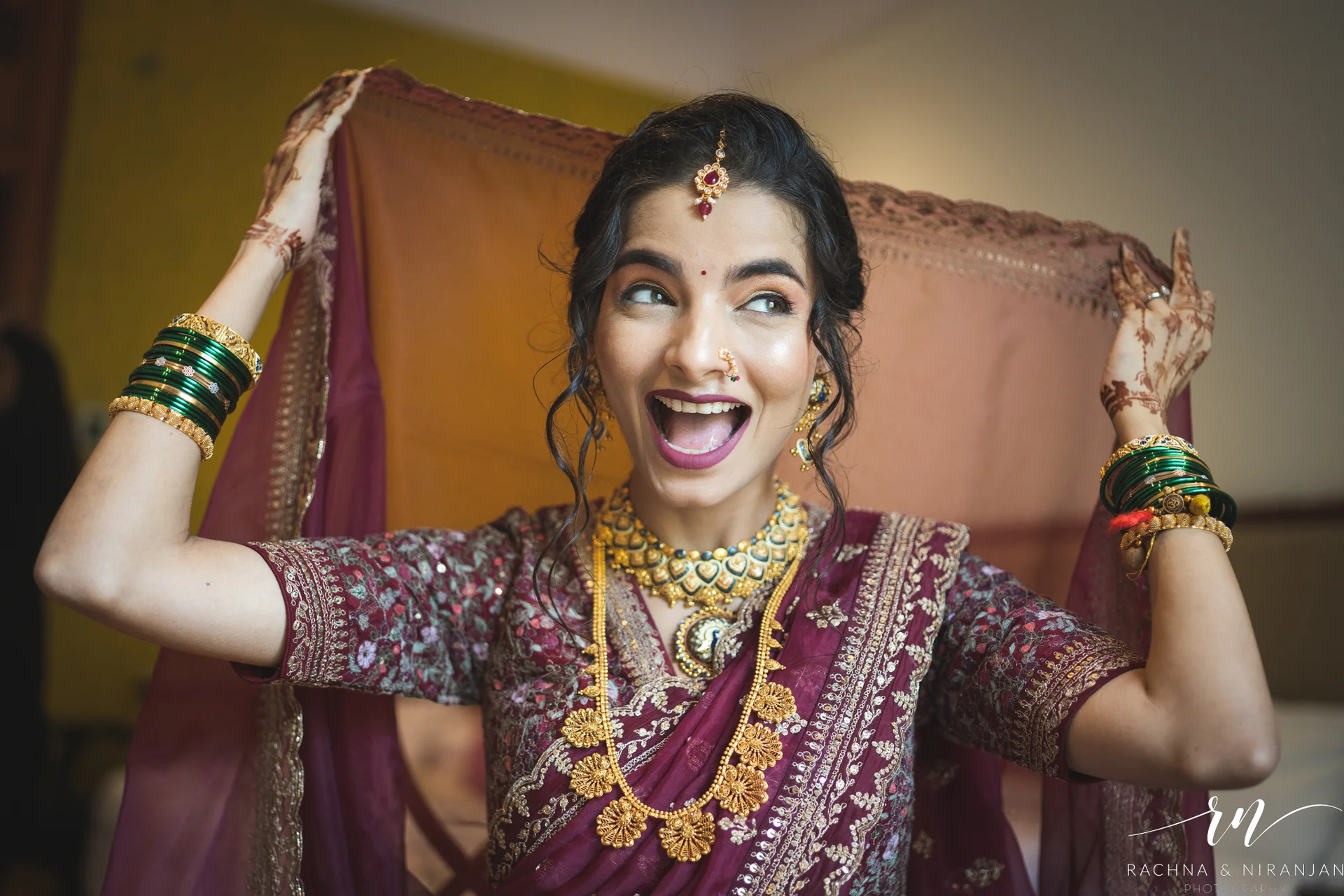 Priyanka’s Candid Smile Before the Wedding Ceremony at Taj Gateway, Nashik | Candid Photographer in Pune