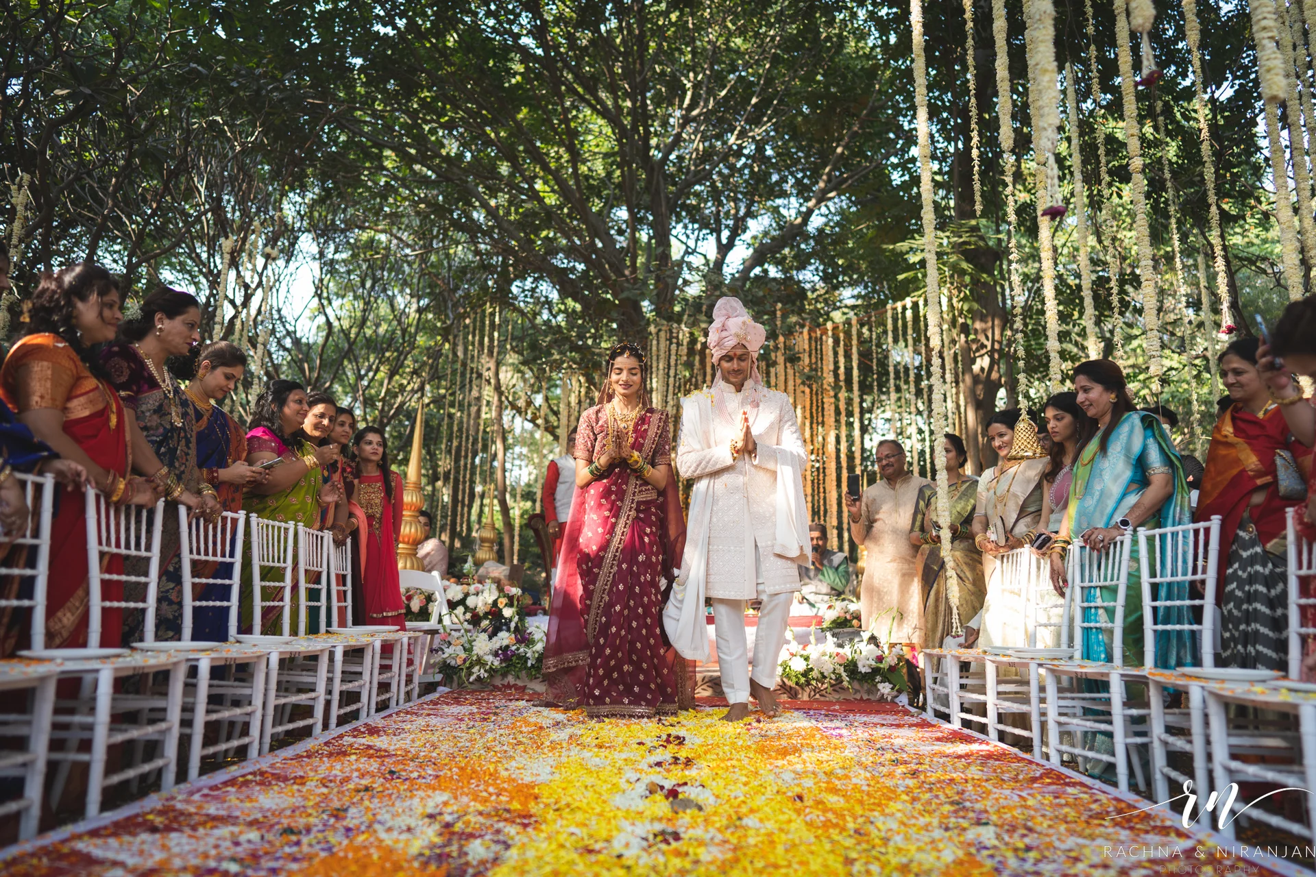 Grand Wedding Entry at Taj Gateway, Nashik | Captured by Wedding Photographer