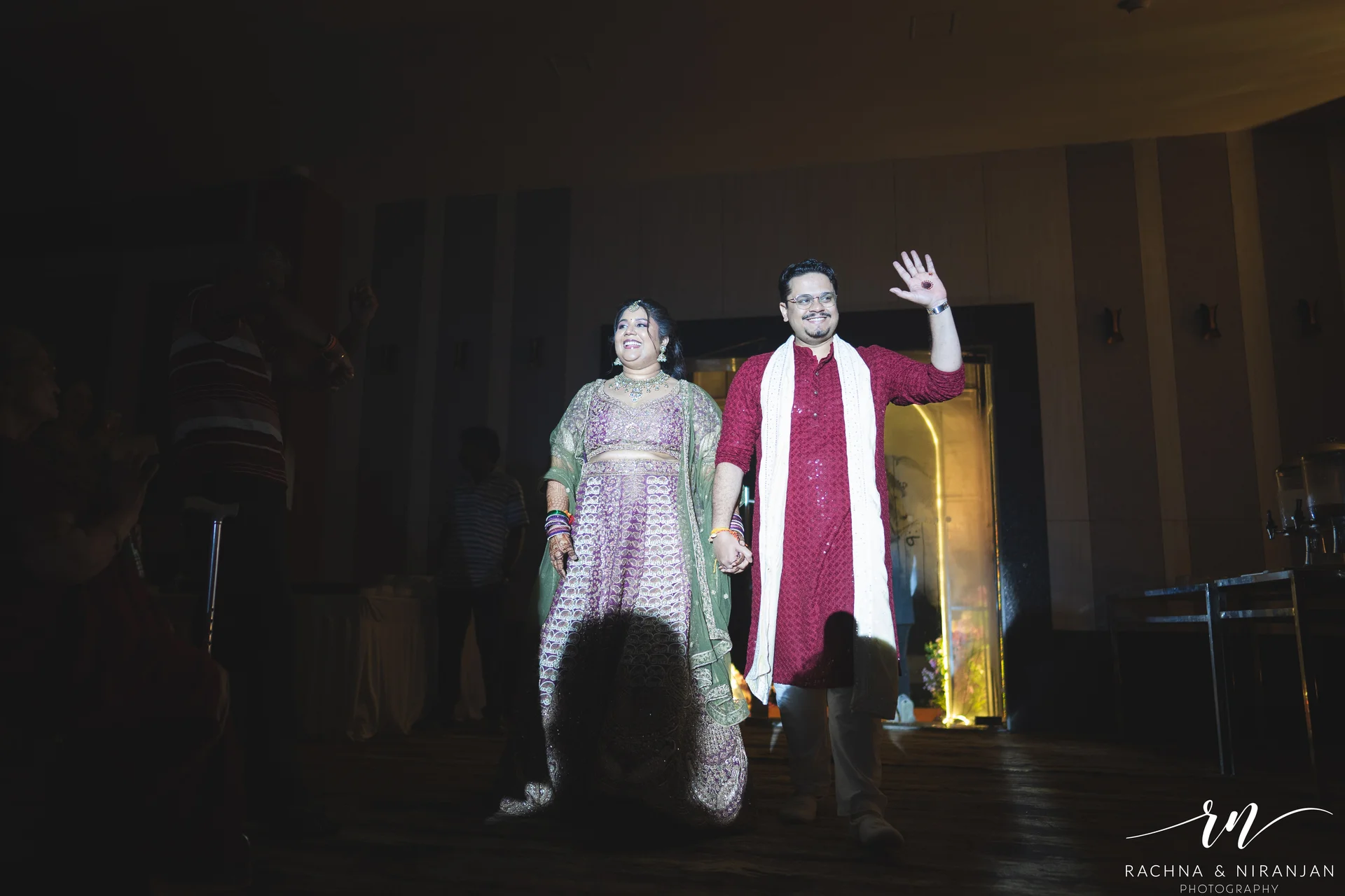 Fun-Filled Sangeet Night of Srishti & Shiva at Taj Fisherman’s Cove Chennai | Captured by Top Wedding Photographer