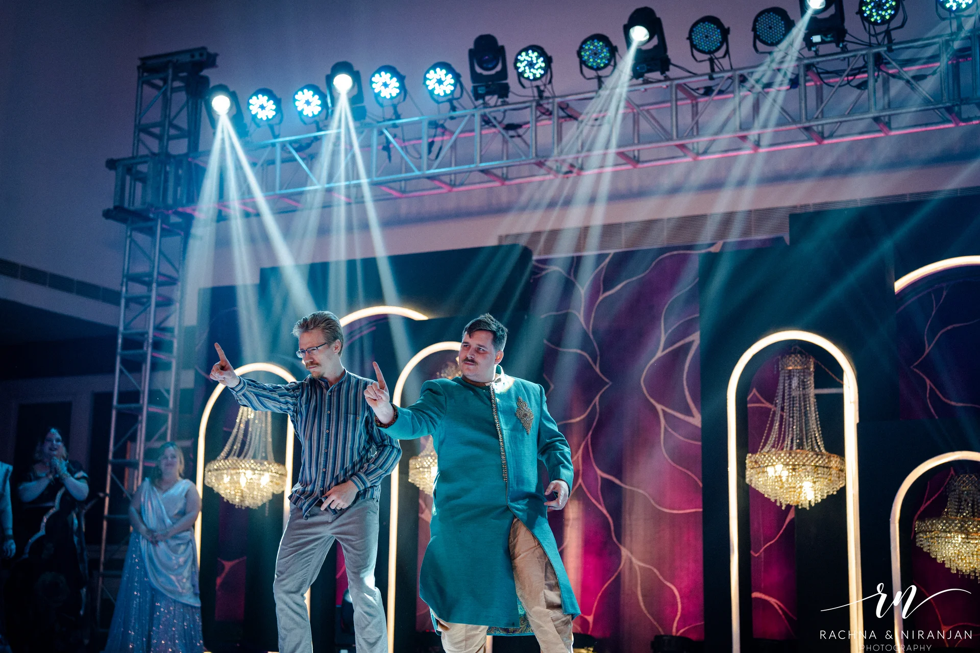 Family and Friends Performing at Srishti & Shiva’s Sangeet Function | Cinematic Wedding Photographer