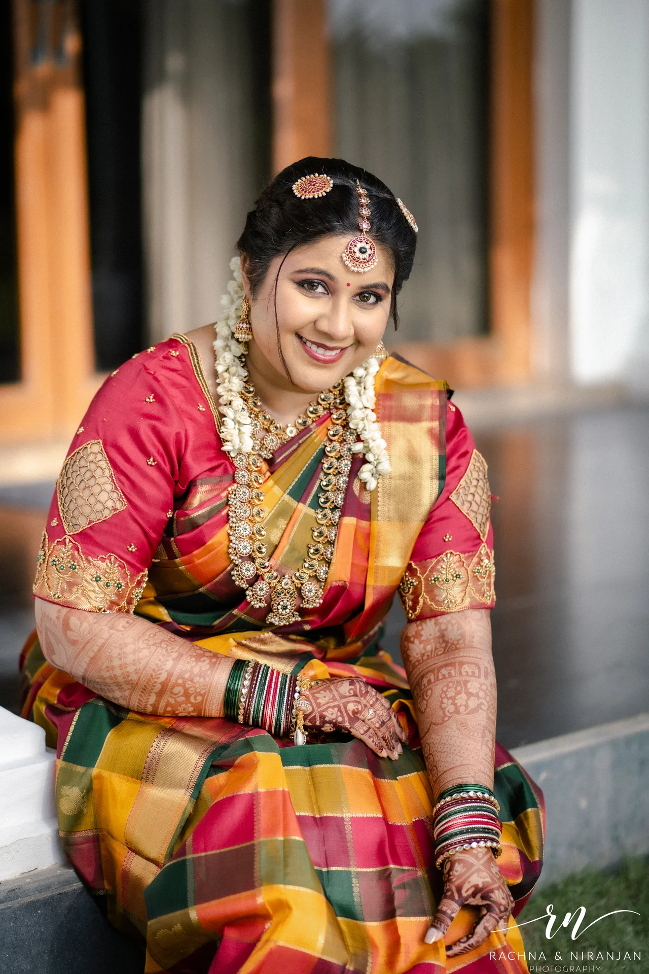 Bride Srishti Getting Ready for Her Wedding at Taj Fisherman’s Cove Chennai | Captured by Candid Wedding Photographer