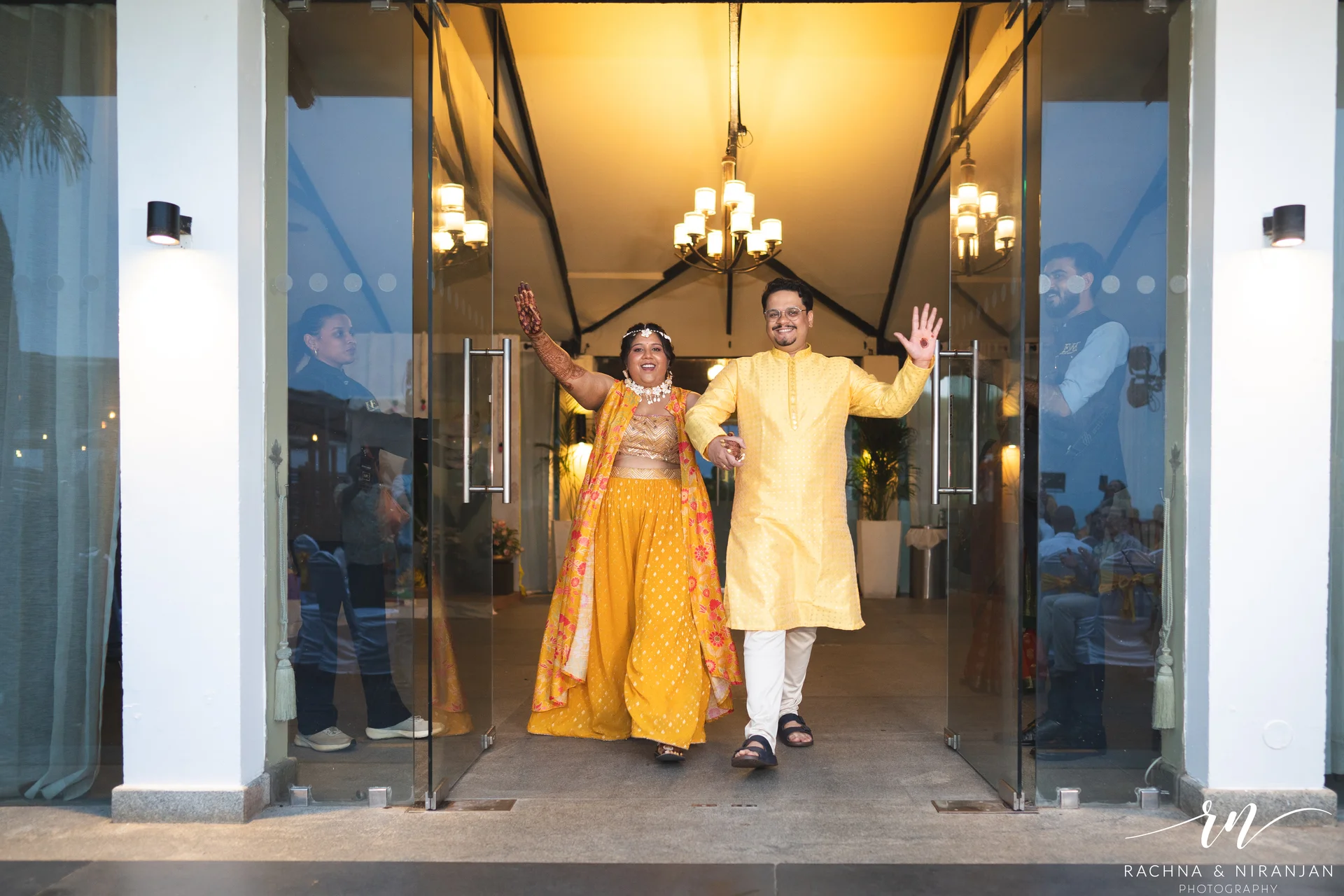 Haldi Ceremony of Srishti & Shiva at Taj Fisherman’s Cove Chennai | Captured by Candid Wedding Photographer