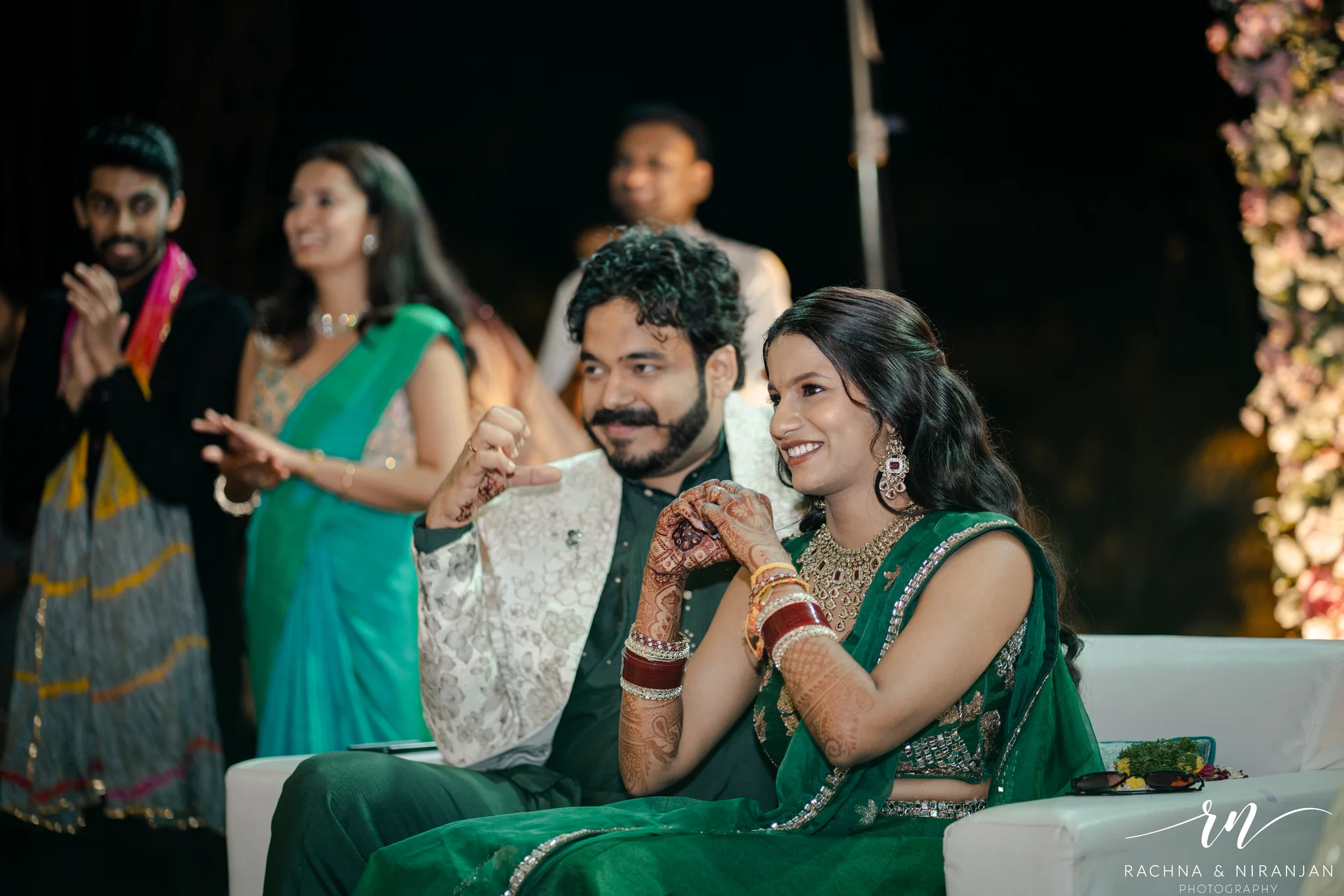 Bride and groom portrait from Punjabi Tamil wedding captured by a top wedding photographer in Pune 