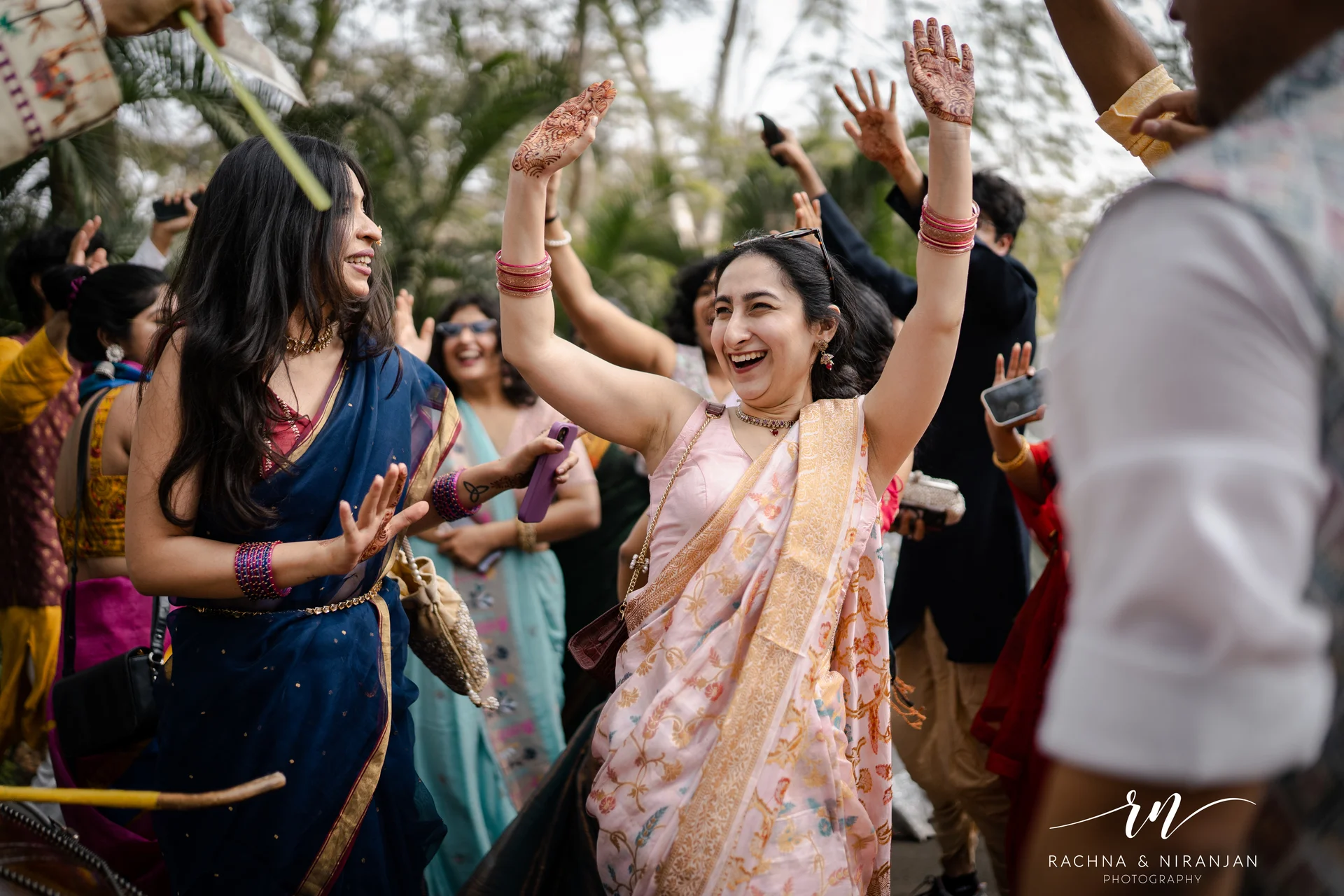Group portrait from Maharashtrian wedding celebration Pune