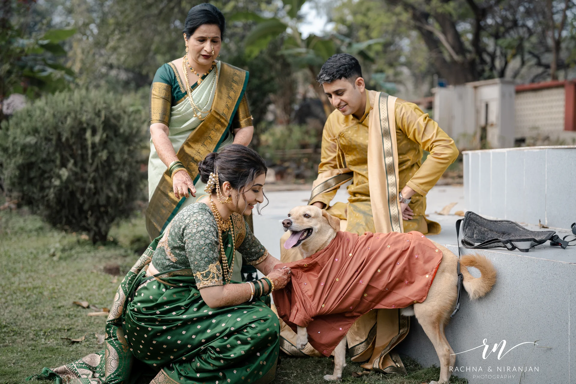 Maharashtrian wedding couple enjoying candid moment in Pune