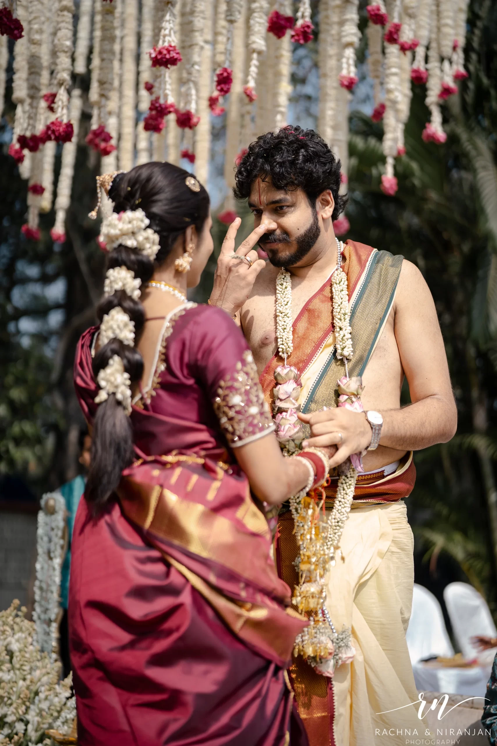 Romantic couple portrait from Kalyanam with Kaleeras wedding in Pune