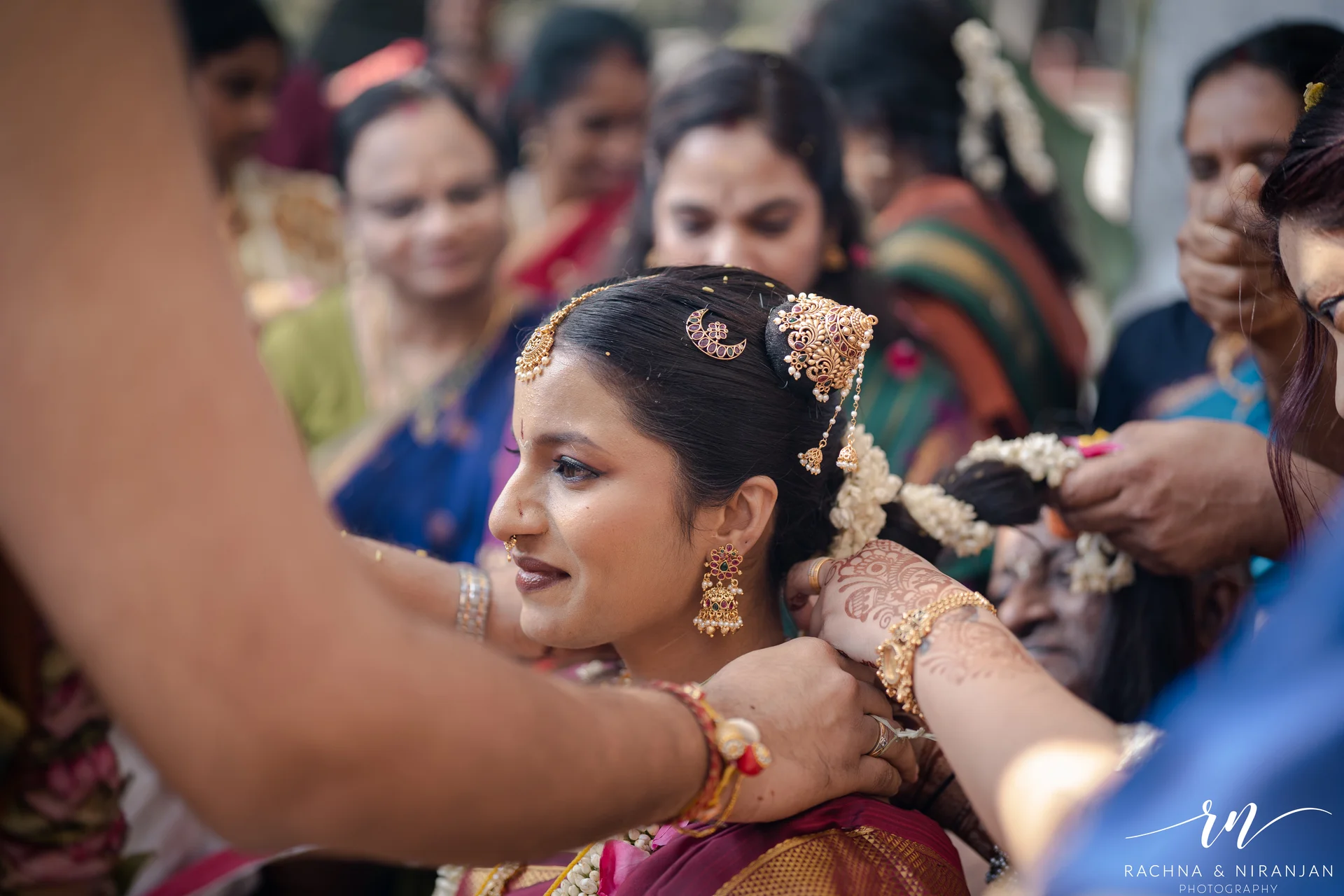 South Indian bride portrait captured by a top wedding photographer in Pune