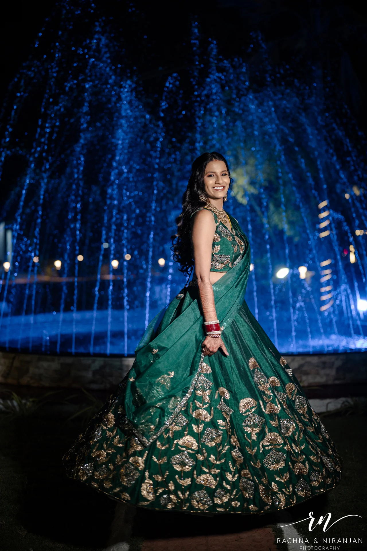 Tamil bride Vaishnavi portrait during Kalyanam ceremony in Pune by Rachna Niranjan Photography 